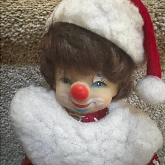 Clown porcelain faced doll with vintage outfit - Picture 2 of 4